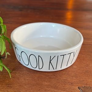 Rae Dunn Artisan Collection Good Kitty ceramic bowl.